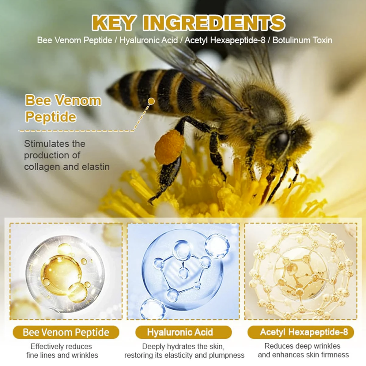 BeeTox™ ✨ Wrinkle Repair Bee Venom Rejuvenating Cream🐝🍯(Buy 1 Get 1 Free🔥🔥)