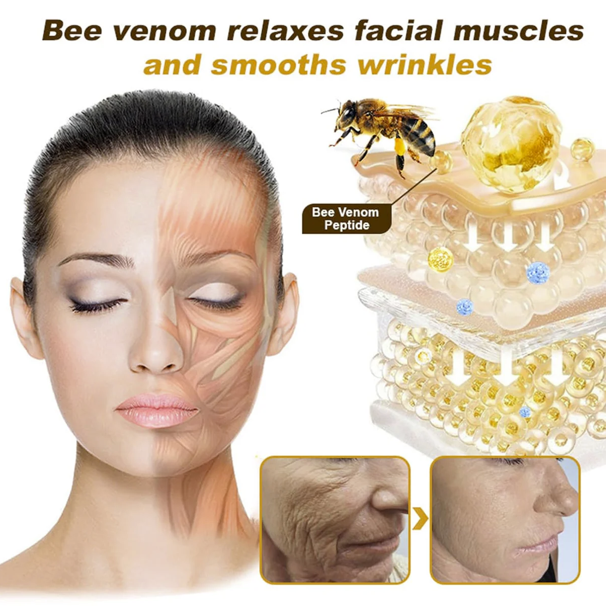 BeeTox™ ✨ Wrinkle Repair Bee Venom Rejuvenating Cream🐝🍯(Buy 1 Get 1 Free🔥🔥)