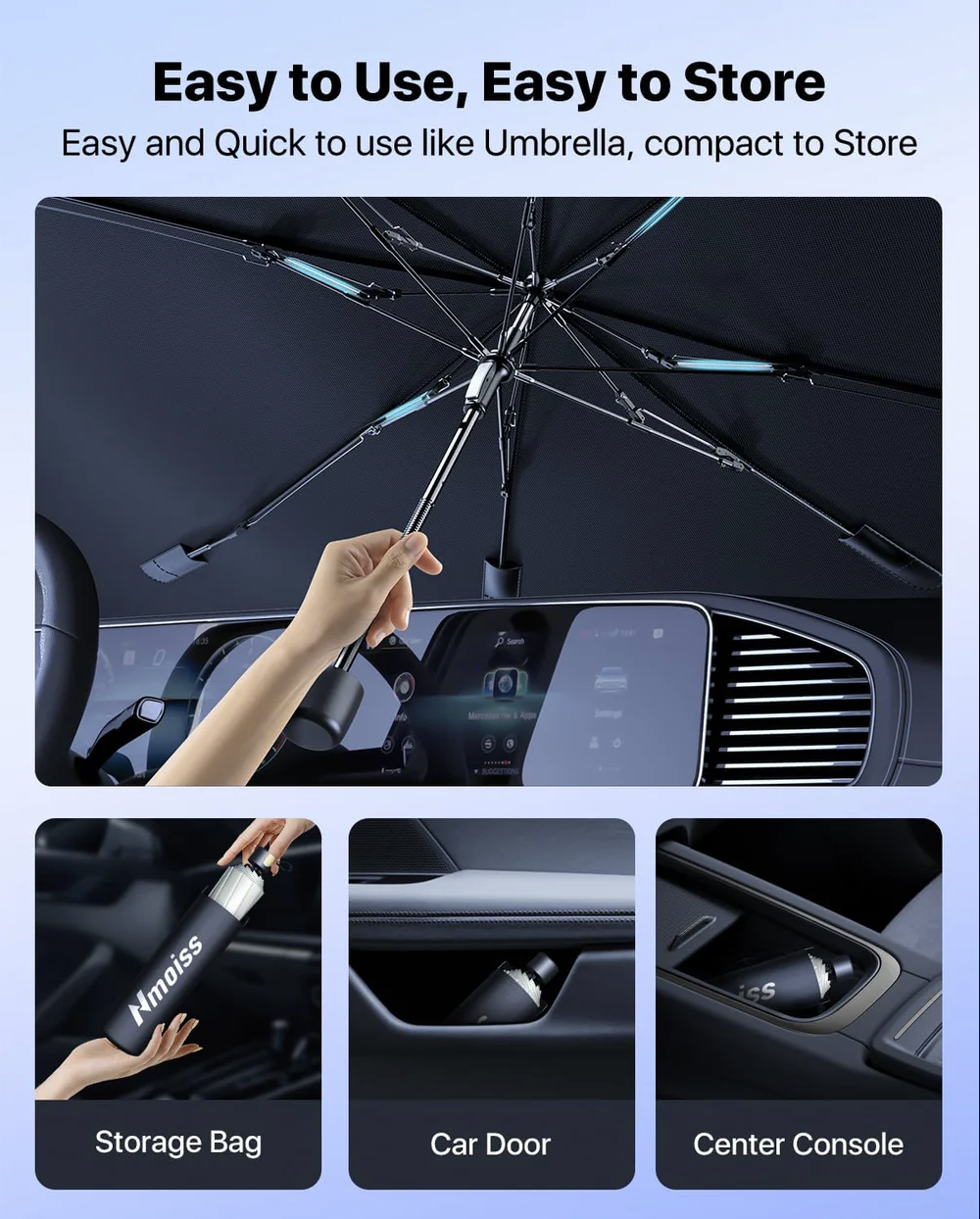 SunGuard™ Car Windshield Sun Shade Umbrella
